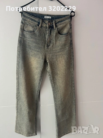 Дамски дънки с камъни 