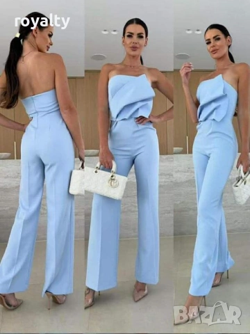 Дамски Син Елегантен Гащеризон