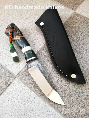 Ръчно изработен ловен нож от марка KD handmade knives ловни ножове, снимка 11 - Ловно оръжие - 30284314