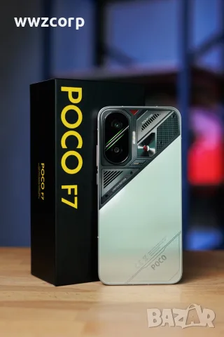 POCO F7 12/256GB Silver • Гаранция 11.2027 • Като нов + калъфи