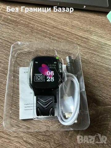 Нов детски Y13 Smart Watch черен смарт часовник Bluetooth разговори спортен монитор, снимка 3 - Смарт гривни - 56211705