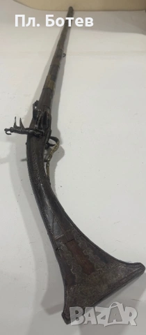 Стара кремъчна пушка Арнаутка, снимка 6 - Антикварни и старинни предмети - 53155941