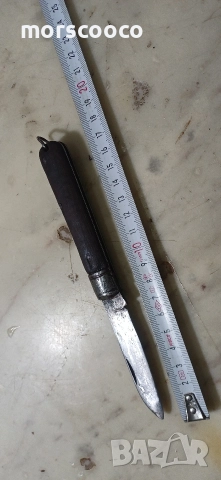 Стар джобен нож на фабрика-,,Петко Денев"- Габрово , снимка 3 - Ножове - 52889143