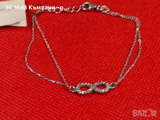 Сребърна гривна 1.86гр, снимка 2 - Гривни - 55946457