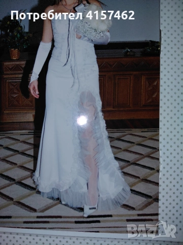 невероятна късметлийска сватбена рокля от 2части , снимка 17 - Рокли - 53131657