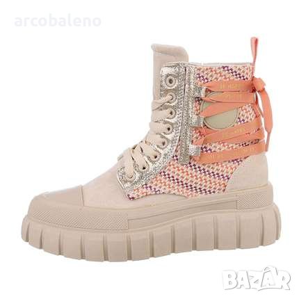 Дамски боти с връзки, 4цвята , снимка 6 - Дамски боти - 44500925