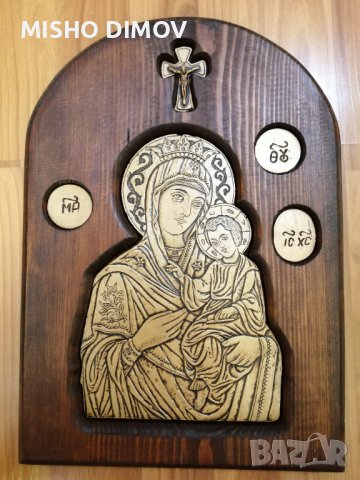 ИКОНА СВ. БОГОРОДИЦ, снимка 4 - Икони - 23787038