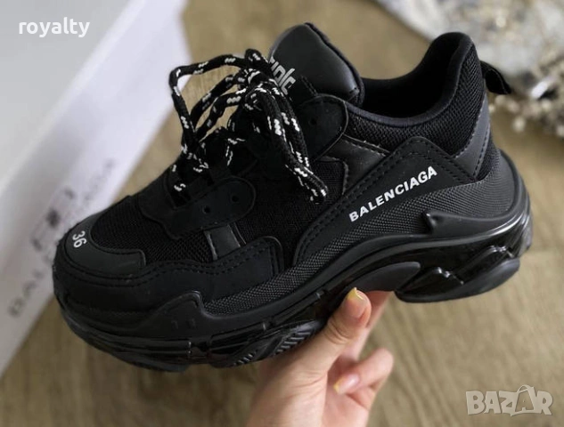 Balenciaga Triple S Нови Дамски Черни Маратонки 36-40 Номер