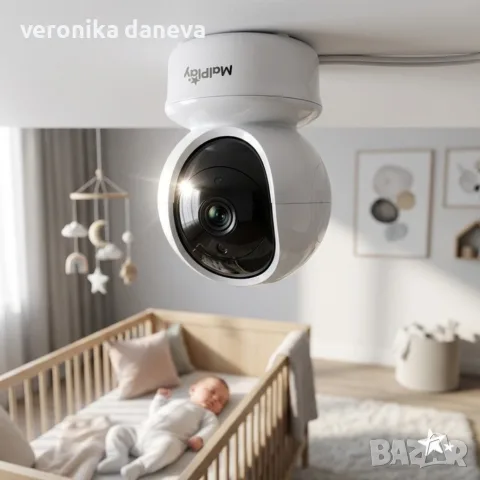 Електронен бебефон NannyEye Vision 5,0 инча, снимка 11 - Бебефони - 55798537