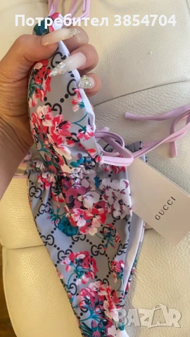 бански бикини S/M/L* Gucci TECHNICAL Bloom*thong, снимка 3 - Бански костюми - 51366287