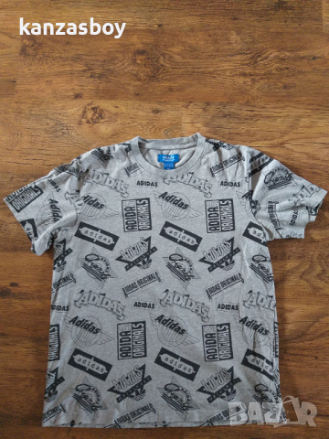 ADIDAS Grey Men's Graphic Tee - страхотна мъжка тениска , снимка 4 - Тениски - 44810154