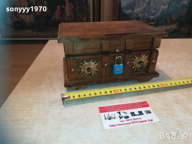 дървен морски сандък 0903211726, снимка 6 - Колекции - 32097761