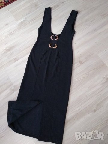 Черен сукман с дължина 7/8,S/M