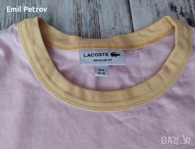 Мъжка тениска оригинална на Lacoste XL, снимка 3 - Тениски - 55949616