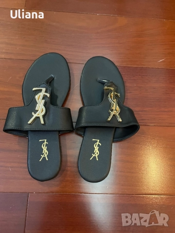 Дамски чехлиYSL, снимка 6 - Чехли - 51917841