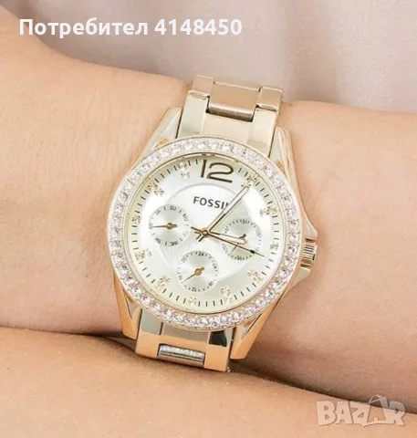 Оригинален Дамски часовник Fossil , снимка 5 - Дамски - 55979576