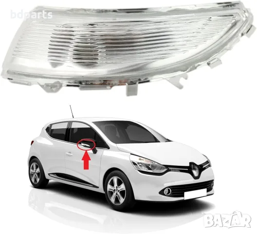 Десен мигач в огледалото, Renault, Clio MK4, Captur, Zoe, Nissan Micra, снимка 4 - Части - 56141632