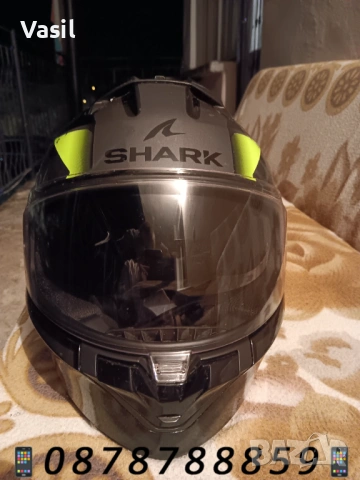 Каска SHARK Ridill 2 Berserk + интерком, мешка и кутия