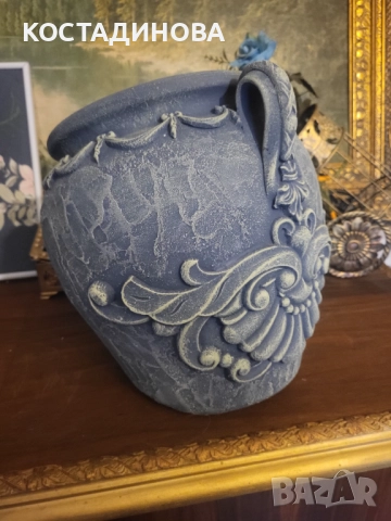 Големи делви с дървени еластични орнаменти , снимка 4 - Саксии и кашпи - 52982403