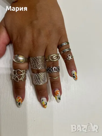 Мъжки и дамски сребърни пръстени, снимка 11 - Други - 39553968