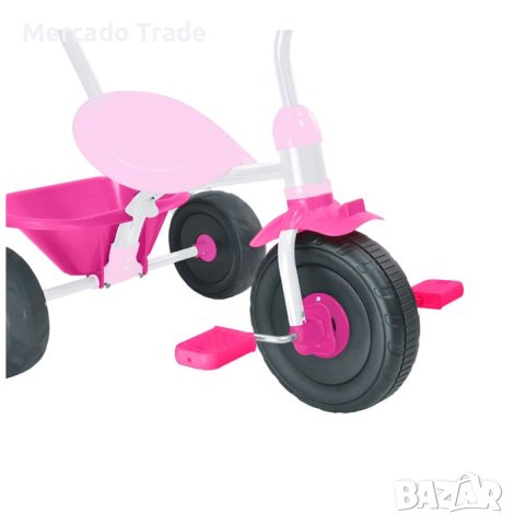Триколка Mercado Trade, С дръжка, 2 в 1, За деца, Розов, снимка 3 - Детски велосипеди, триколки и коли - 40731248