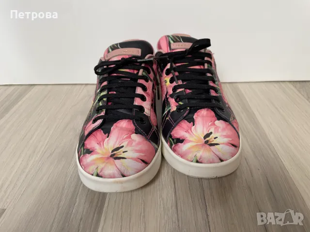 Dolce & Gabbana кожени маратонки 36 Оригинал, снимка 3 - Маратонки - 50428161