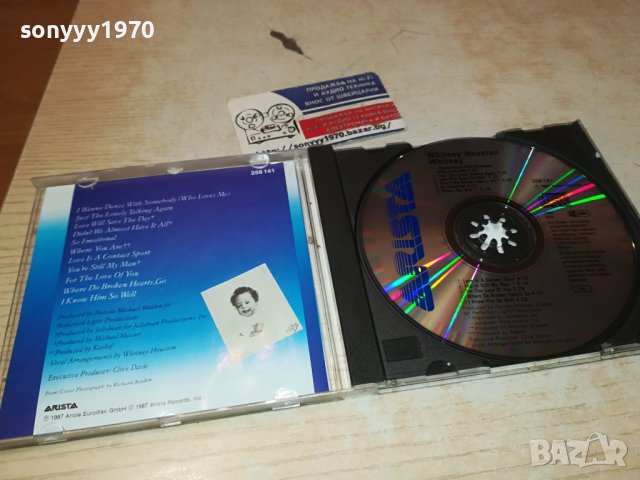 WHITNEY HOUSTON ORIGINAL CD-ВНОС GERMANY 1002241819, снимка 2 - CD дискове - 44229779