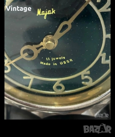 Съветски кристален часовник Маяк , снимка 6 - Мъжки - 53982512