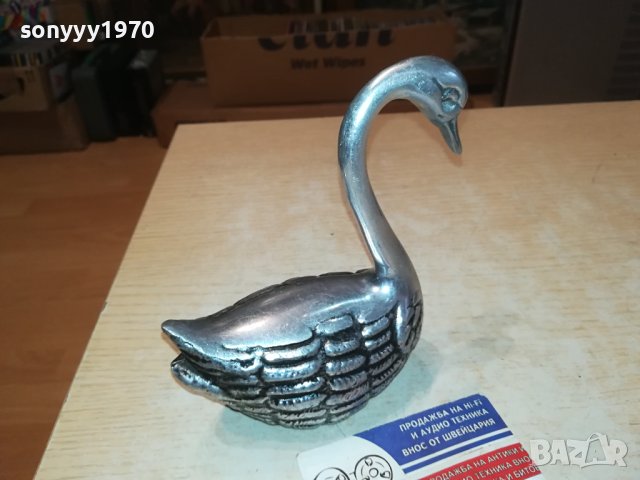 ЛЕБЕД-15Х13Х6СМ-ВНОС ФРАНЦИЯ 0810231114, снимка 11 - Антикварни и старинни предмети - 42479344