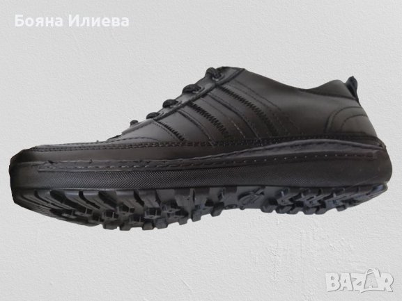 Габровски мъжки обувки от ЕСТЕСТВЕНА КОЖА с ходило от термокаучук (модел 159), снимка 5 - Ежедневни обувки - 37931765