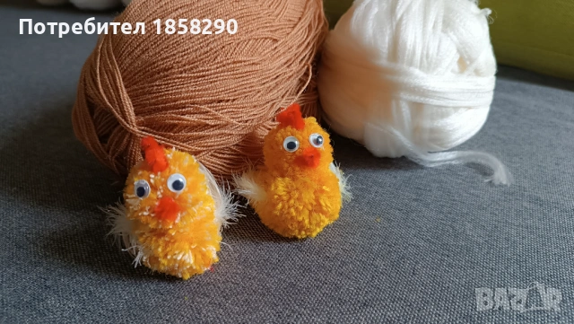 Зайчета от прежда, снимка 5 - Декорация за дома - 54019774