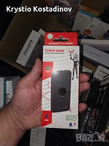 Преносима външна батерия (Power Bank) Wonder, 10 000 mAh, 20W