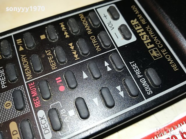FISHER REM-M20 REMOTE 2509221058, снимка 8 - Други - 38109707