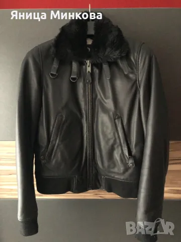 Дамско зимно яке, естествена кожа Schott