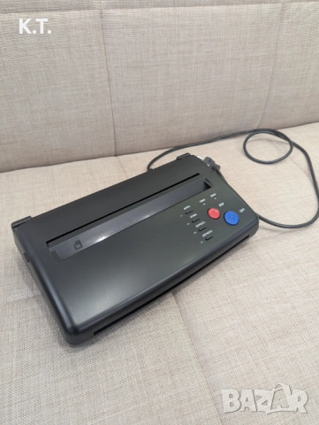  Принтер за татуировки и два пакета хартия а4,  машина за шаблони, Термо принтер, снимка 5 - Принтери, копири, скенери - 54199912