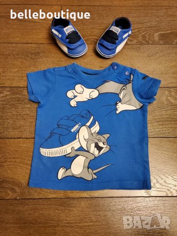 Бебешки комплект Puma Пума Crib Pack Tom & Jerry 0-3 мес., снимка 2 - Комплекти за бебе - 32148388