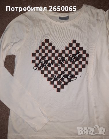 Блузки "сърце" за мама и дете , снимка 2 - Детски Блузи и туники - 39385154