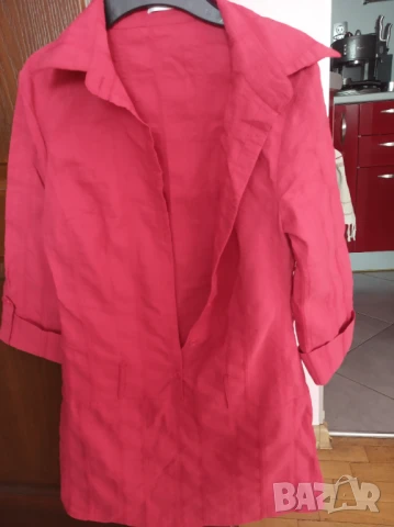 Дамска цикламена риза, снимка 3 - Ризи - 51427608