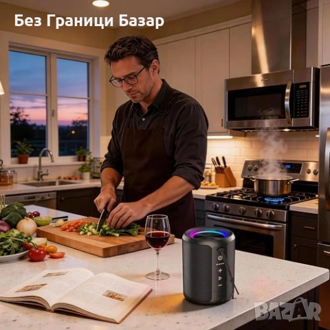 Нов високоговорител Портативна Bluetooth колонка 20W водоустойчива LED, снимка 7 - Bluetooth тонколони - 54283877