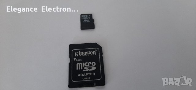 Карта-памет Kingston 8GB micro SDHC SD адаптер , снимка 1 - Друга електроника - 37488607