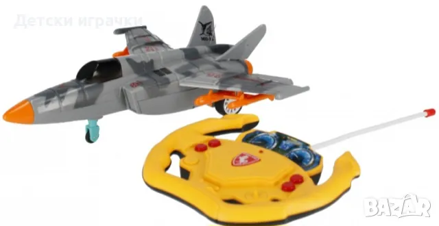 Самолет Изтребител R/C с дистанционно волан , снимка 3 - Влакчета, самолети, хеликоптери - 49215510