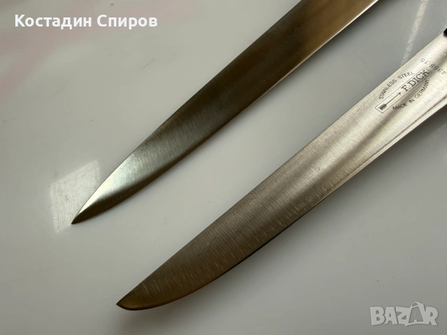 Нож за месо Wusthof + Dick Solingen Germany, снимка 5 - Прибори за хранене, готвене и сервиране - 54204150