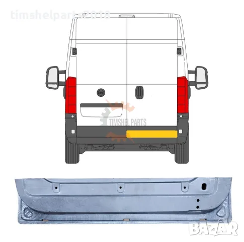 Ремонтен панел Задна врата (Вътрешна Част) за CITROEN JUMPER / PEUGEOT BOXER / FIAT DUCATO 2006+