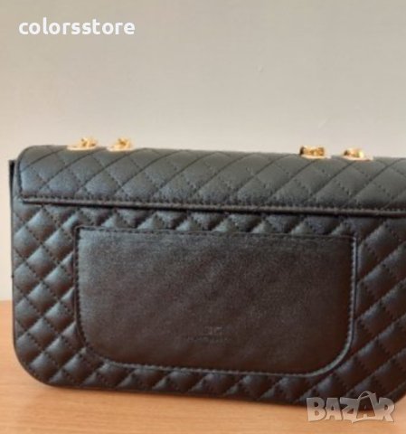 Луксозна Черна чанта/реплика  Elizabeth Franchi  код SG-5-Z, снимка 2 - Чанти - 40700003