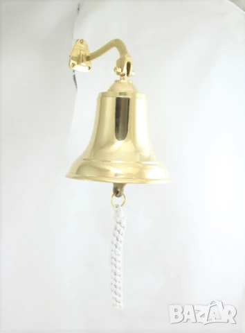 900 Корабна камбана от плътен месинг,полирана., снимка 4 - Колекции - 51188347