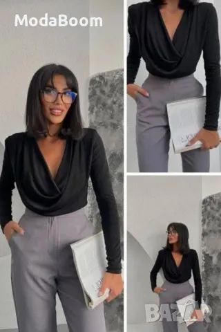 Дамска блуза с акцент, снимка 7 - Блузи с дълъг ръкав и пуловери - 48934913
