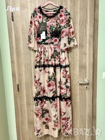 Dolce & gabbana копринена рокля S