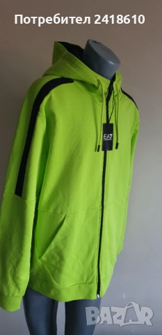 Emporio Armani EA7 Full Zip Hoodie Mens Size XL / 2XL НОВО! ОРИГИНАЛ! Мъжко Горнище!, снимка 4 - Спортни дрехи, екипи - 51572334