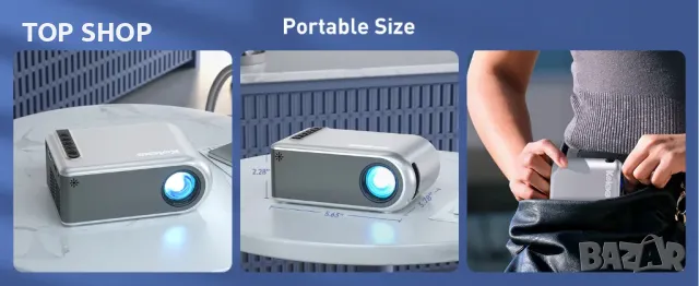 Wifi Проектор Kolexa VF210, снимка 5 - Плейъри, домашно кино, прожектори - 48657151