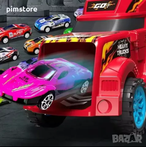 Камион с платформа  Сгъваема писта
за Състезателни автомобили, снимка 4 - Коли, камиони, мотори, писти - 48923732